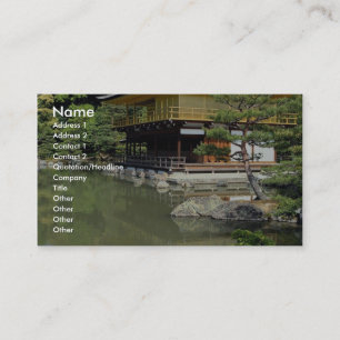 Kinkakuji, the Golden Pavilion, Kyoto, Japan Business Card