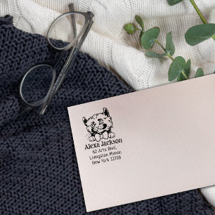 Kinkalow Cat Return Address Pet Rubber Stamp