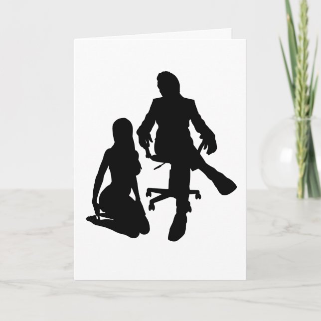 KINKY BIRTHDAY CARD FOR HUSBAND KNEELING  (Front)