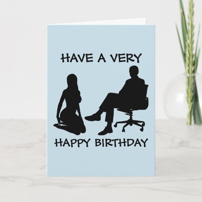 KINKY BIRTHDAY CARD FOR SUBMISSIVE HER WIFE (Front)