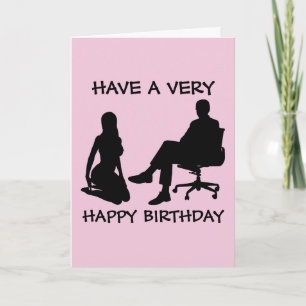 KINKY BIRTHDAY Greeting Cards for WIFE