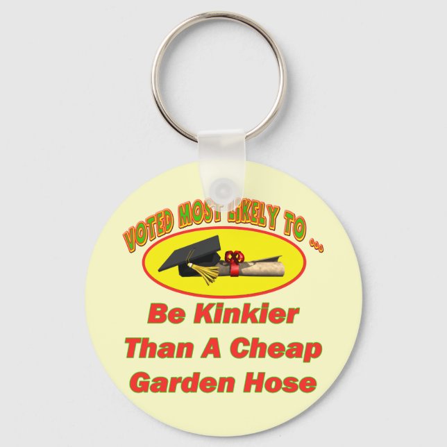 Kinky Garden Hose Keychain (Front)