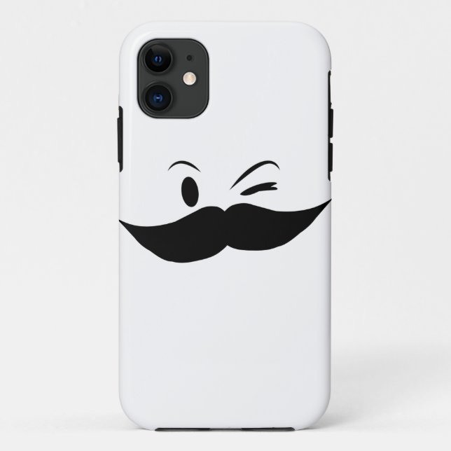 Kinky Mustache Case-Mate iPhone Case (Back)