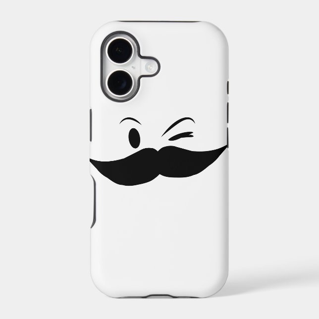 Kinky Mustache Iphone Case (Back)