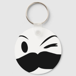 Kinky Mustache Keychain