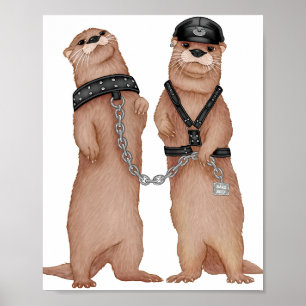 Kinky Otters Poster