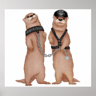Kinky Otters Poster