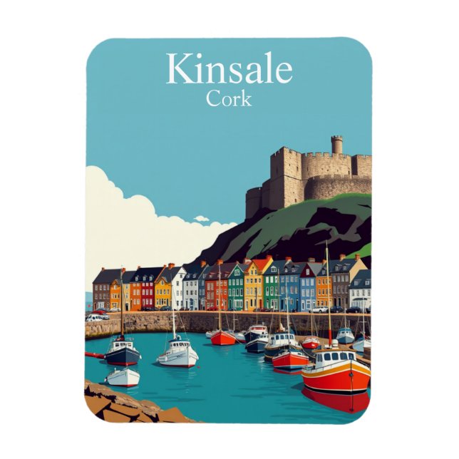 Kinsale Cork Ireland Irish Coastal Village Magnet (Vertical)