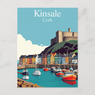 Kinsale Cork Ireland Irish Coastal Village Postcard