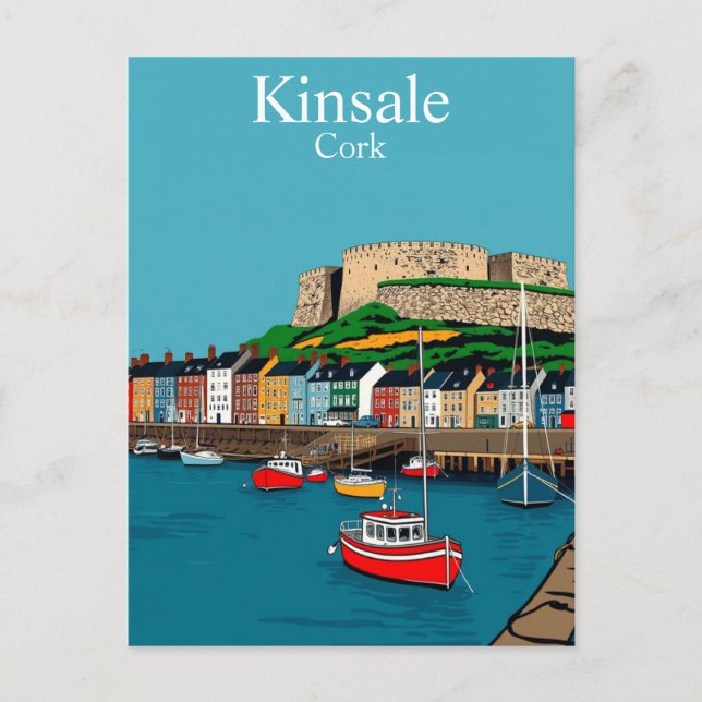 Kinsale Cork Ireland Irish Harbor Postcard (Front)