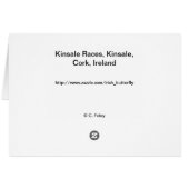 Kinsale Races card (Back Horizontal)
