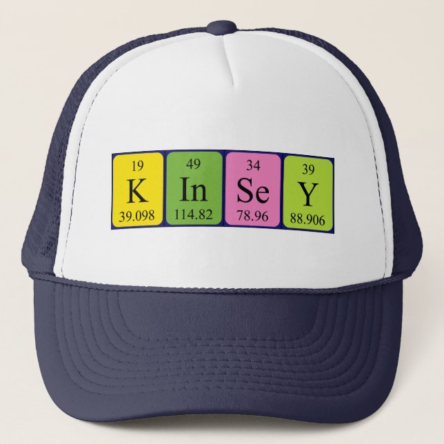 Kinsey periodic table name hat (Front)