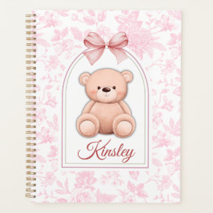 Kinsley   Custom Pink Teddy Bear Nursery Design  Planner