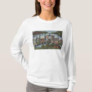 Kinston, North Carolina - Large Letter Scenes T-Shirt