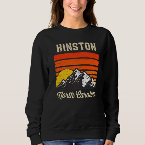 Kinston North Carolina Retro City State Vintage Us Sweatshirt