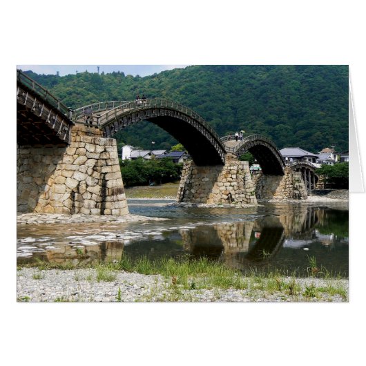 Kintai Bridge at Iwakuni in Japan Cards (Front Horizontal)