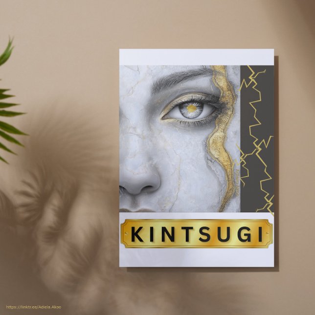 KINTSUGI Gallery Wrap (KINTSUGI Gallery Wrap by Poet Adiela Akoo - decor ideas reminding u that u are beautifully resilient)