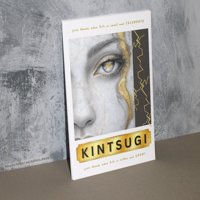 KINTSUGI Gallery Wrap (KINTSUGI Gallery Wrap design by poet Adiela Akoo -gifts to remind u that u are beautifully resilient)