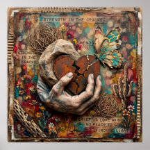 Kintsugi Healing Butterfly Wall Art