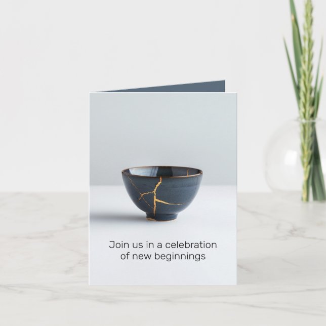 Kintsugi New Beginnings Invitation (Front)