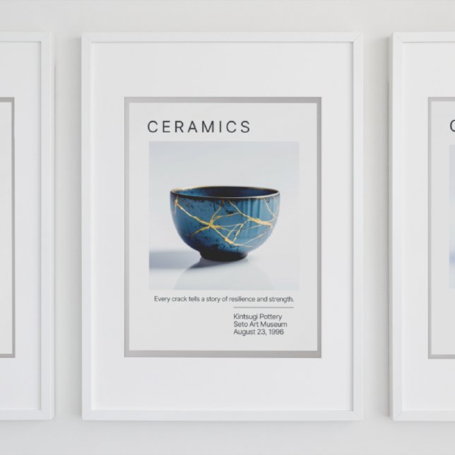 Kintsugi Pottery Poster Series | White (Creator Uploaded)