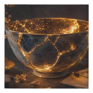 Kintsugi — The Broken Places Faux Canvas Print