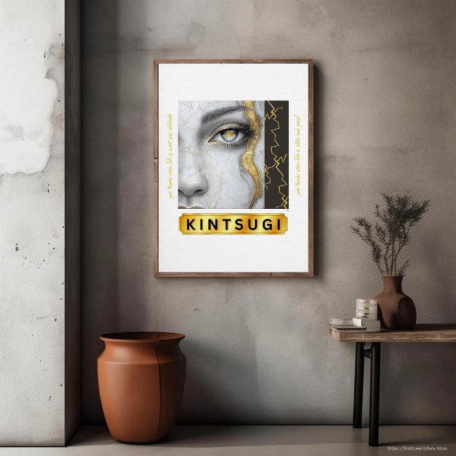 KINTSUGI  WALL DECAL  (KINTSUGI Wall Decal by Poet Adiela Akoo - reminds us that we're beautifully resilient. A great gift!)