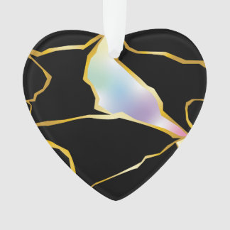Kintsugi with Multicolor Jewel Tone Ornament
