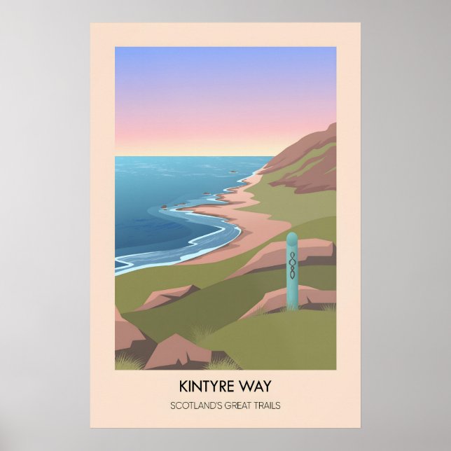 Kintyre Way Scotlands Great Trails Poster (Front)