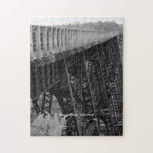 Kinzua Bridge Skywalk Picturesque Family Fun Jigsaw Puzzle