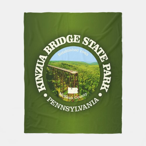 Kinzua Bridge SP Fleece Blanket