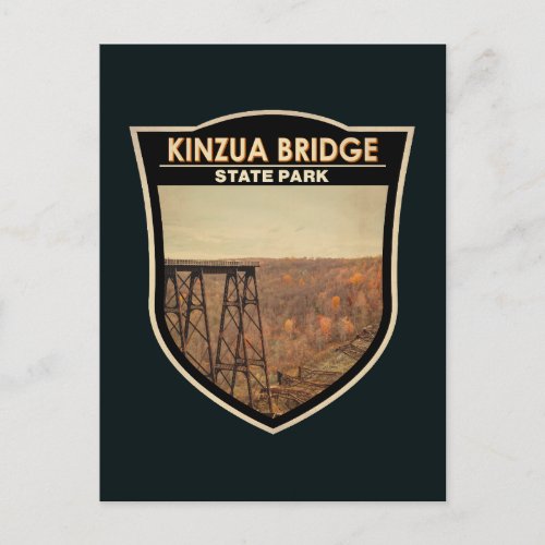 Kinzua Bridge State Park Pennsylvania Vintage Postcard