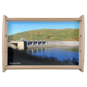 Kinzua Dam Beautiful Colorful Fall Autumn Foliage Serving Tray