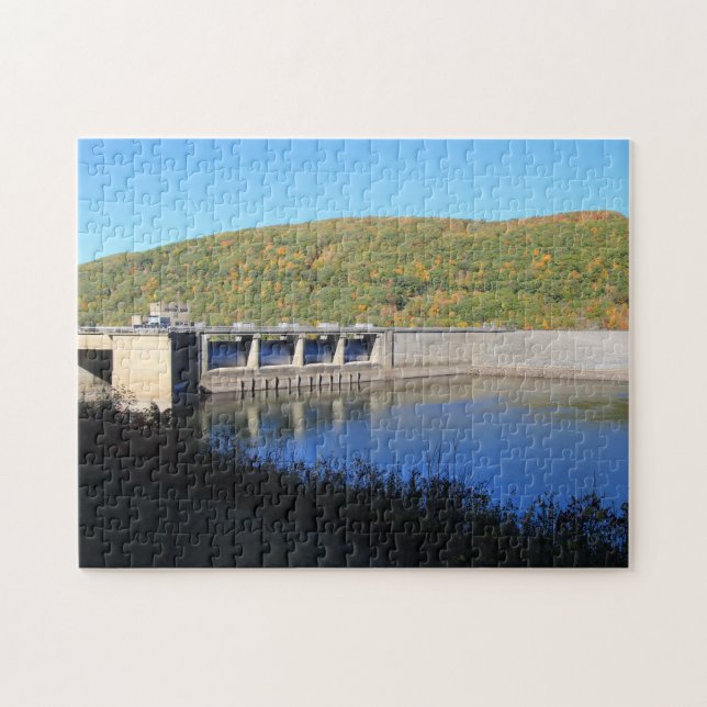 Kinzua Dam Picturesque Fall Colorful Family Fun Jigsaw Puzzle (Horizontal)