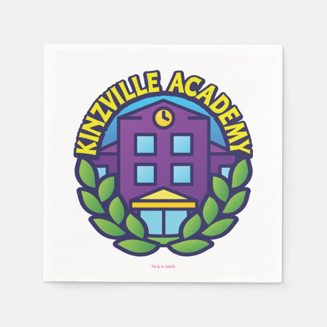Kinzville Academy Logo Paper Napkins (Front)