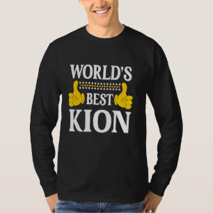 Kion Personal Name Funny First Name World's Best K T-Shirt