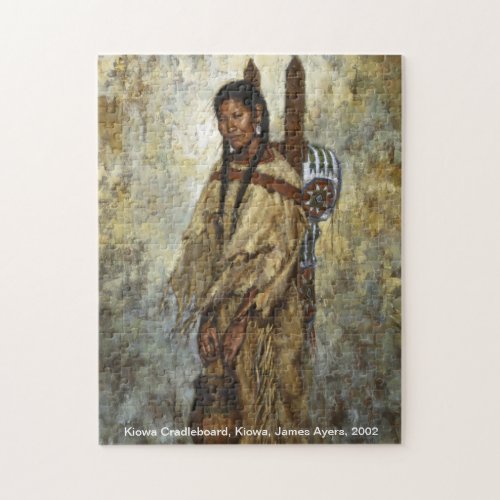 Kiowa Cradleboard Native American woman puzzle