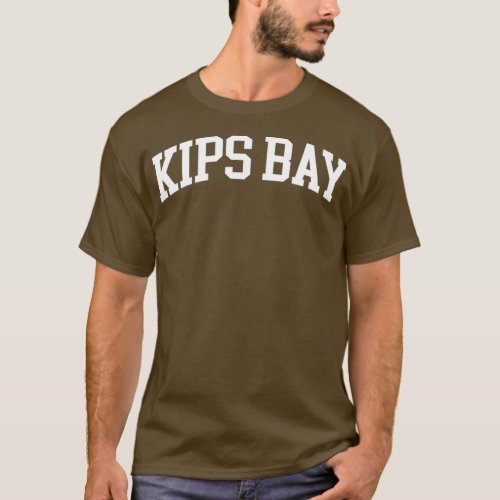 Kips Bay Vintage Retro Varsity Style High School T_Shirt