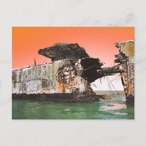 kiptopeke concrete ships dreamdaze postcard
