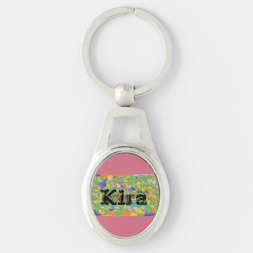 Kira from Orphan Black with abstract art Keychain