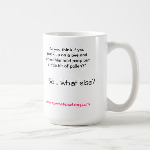 Kira in the car Bee Pollen mug