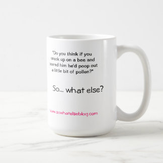 Kira in the car Bee Pollen mug