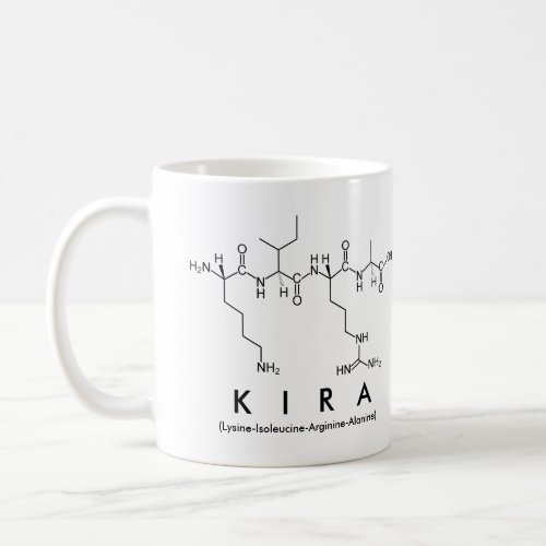 Kira peptide name mug
