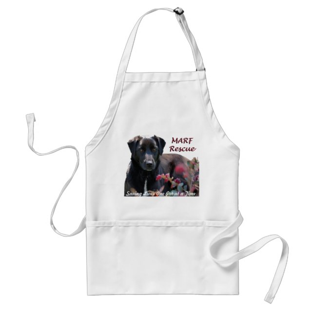 Kira, Saving Lives One Pet at a Time Adult Apron (Front)