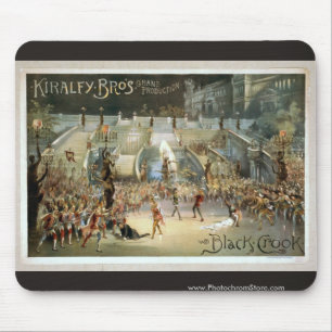 Kiralfy Bros 'Black Crook' Vintage Theater Mouse Pad