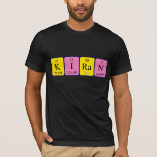 Kiran periodic table name shirt