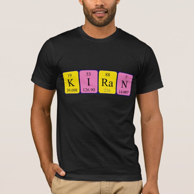 Kiran periodic table name shirt (Front)