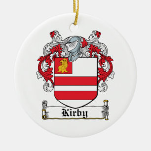 Kirby Family Crest Ceramic Ornament