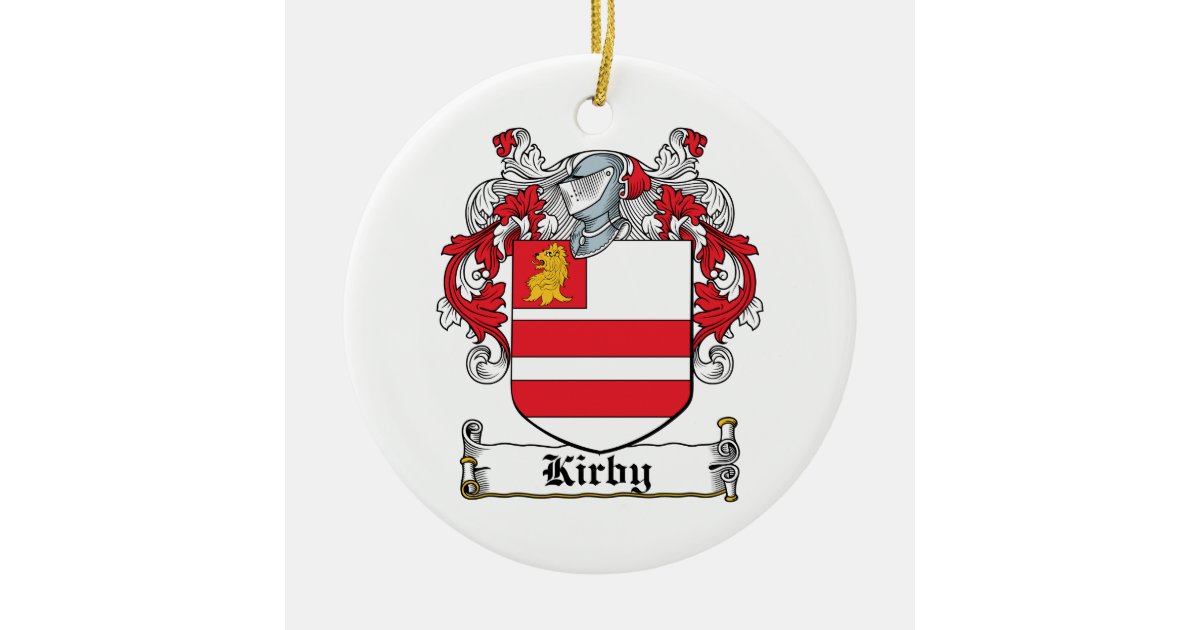 Kirby Family Crest Ceramic Ornament Zazzle