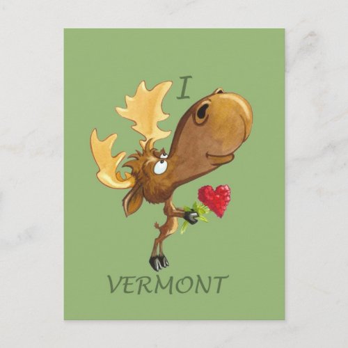 Kirby Hearts Vermont Postcard